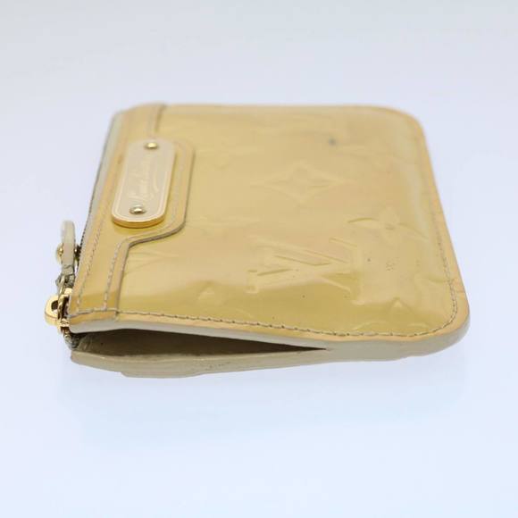 LOUIS VUITTON Vernis Pochette Cle NM Coin Purse Beige M91763 LV Auth bs8720 - Picture 3 of 16